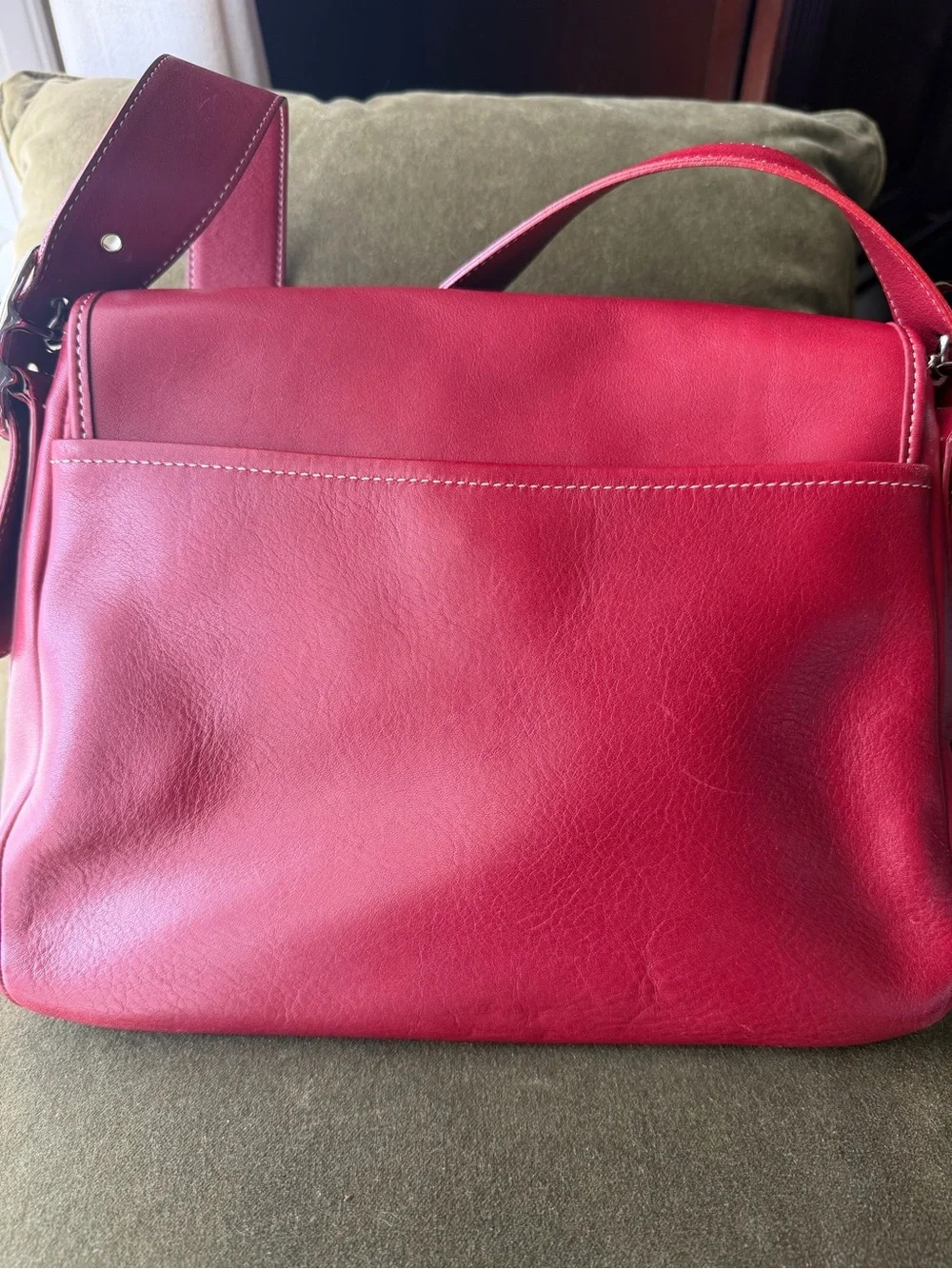 Coach smooth red